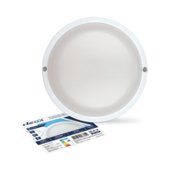 Светильник диодный герметичный 15Вт 6500К IP65 круг ø135x38мм 1350Лм опт-ак датчик Neox СПП ОAД-1565 (40)