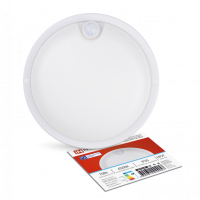 Светильник диодный герметичный 15Вт 6500К круг 1350Лм ИК датчик Inhome СПП ИД-1565 (40)