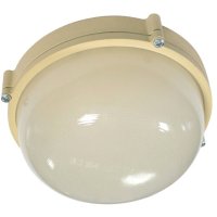 Светильник Е27 герметичный 1301 60Вт D187x82мм IP65 Элетех Терма бежевый (8)