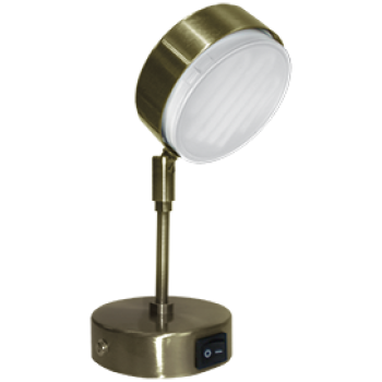 Светильник Ecola GX53 FT4173 поворотный на среднем кроншт. черненая бронза 210x80