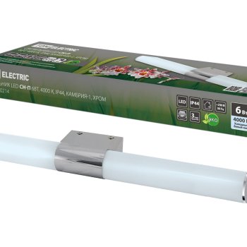 Светильник настенный диодный TDM Камбрия-1 6Вт 4000К 400Лм IP44 600x95x55мм хром (20)