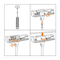 Адаптер шинопровода Wolta WTL-AC/03B черный
