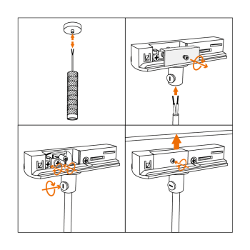 Адаптер шинопровода Wolta WTL-AC/03B черный
