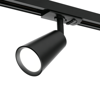 Светильник трековый GU10 Wolta чёрный CONO D60x155мм (1)