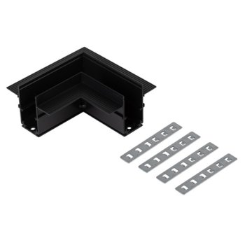 Коннектор ЭРА TRM-R20-CC-B угловой для  встраиваемого магнитного шинопровода NOVA TRM-R20 черный