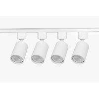 Светильник трековый 4хGU10 Эра TR70 4шт+шинопровод 80см белый
