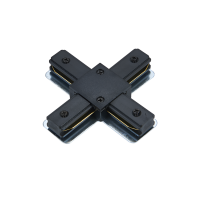 Коннектор X-тип XRB-BL для шинопровода RB черный IN HOME