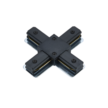 Коннектор X-тип XRB-BL для шинопровода RB черный IN HOME