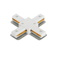 Коннектор X-тип XRB-WH для шинопровода RB белый IN HOME