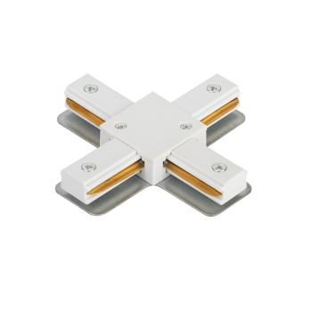 Коннектор X-тип XRB-WH для шинопровода RB белый IN HOME
