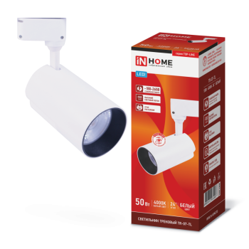 Светильник трековый светодиодный TR-07-TL 50Вт 4000К 5000Лм IP40 24 градуса белый серии TOP-LINE IN