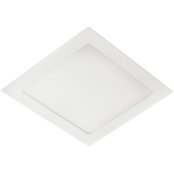 Светильник точечный квадратный 18Вт 4200К Ecola 225x225x20мм (20)