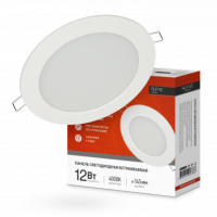 Светильник точечный круг 12Вт InHome RLP-VC 4000К 960Лм d145мм белый (60)