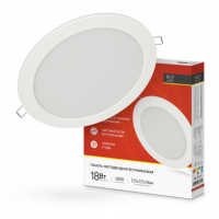 Светильник точечный круг 18Вт InHome RLP-eco 4000К 1080Лм d225мм белый (20)