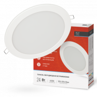 Светильник точечный круг 24Вт InHome RLP-eco 6500К 1680Лм d300мм белый (20)
