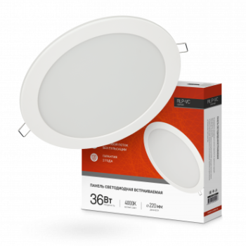 Светильник точечный круг 36Вт Inhome RLP-VC 4000К 2880Лм d220х178мм белый (30)