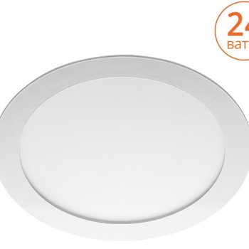 Светильник точечный круг 24Вт D225х27мм 4000К Wolta DLUS белый 1800Лм (10)