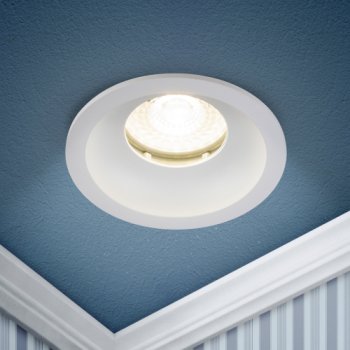 Светильник точечный влагозащищенный MR16 белый матовый Эра WR4 SWH (10/100)