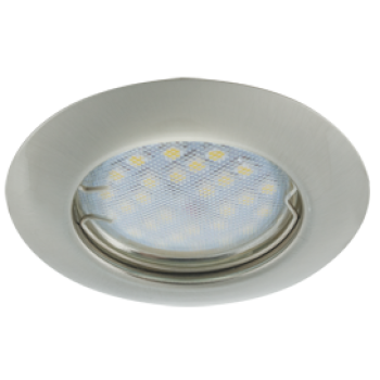 Светильник точечный MR16 GU5.3 сатин-хром Ecola DL92 кd74 30x80мм (10/200)