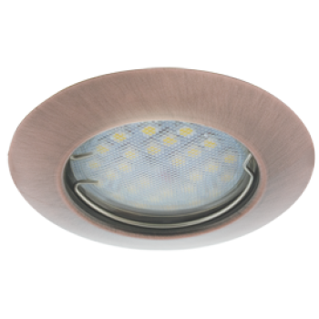 Светильник точечный MR16 GU5.3 черненая медь Ecola DL92 кd74 30x80мм (10/200)