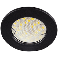 Светильник точечный MR16 GU5.3 черный матовый Ecola DL90 кd74 30x80мм (10/200)