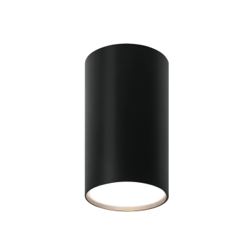 Светильник накладной GU10 черный BASIC D55x100 Wolta