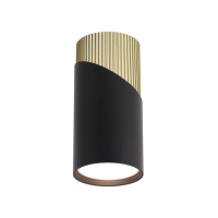 Светильник накладной GU10 чёрный/золото DOLCE D55x110мм Wolta (1)