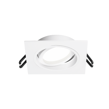 Светильник точечный GU5.3 карданный квадратный белый ALTO 92x25мм Wolta (1)