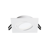 Светильник точечный GU5.3 карданный квадратный белый ALTO 92x92х22мм Wolta (1)