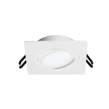 Светильник точечный GU5.3 карданный квадратный белый ALTO 92x92х22мм Wolta (1)