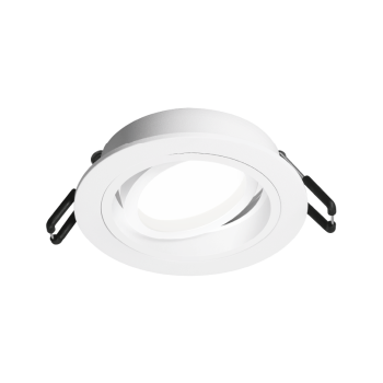 Светильник точечный GU5.3 карданный круглый белый ALTO D92x25мм Wolta (1)