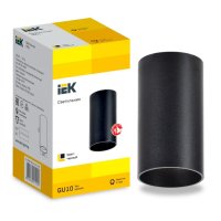 Светильник точечный накладной MR16 черный IEK 4001 GU10 (50)