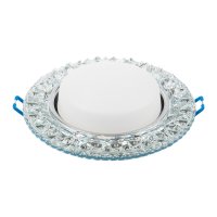 Светильник точечный GX53 аквамарин с подсветкой General H38-BL (50)