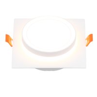 Светильник точечный GX53 белый вега квадрат General H38 (1/50)