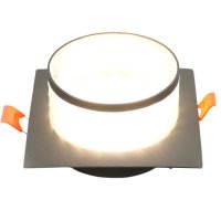 Светильник точечный GX53 графит элегия квадрат General H38 (1/50)