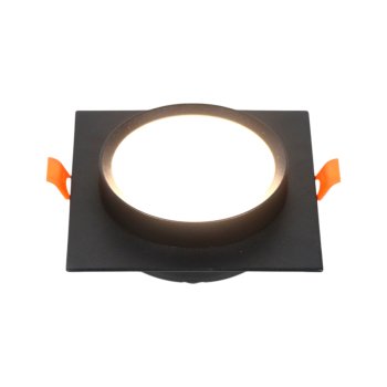 Светильник точечный GX53 черный бинар квадрат General H38 (1/50)