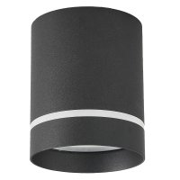 Точечный накладной светильник General Башня черный GX53 D100х82/80 (50)