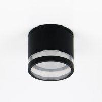 Точечный накладной светильник General Купол черный GX53 D90x70 IP65 (50)