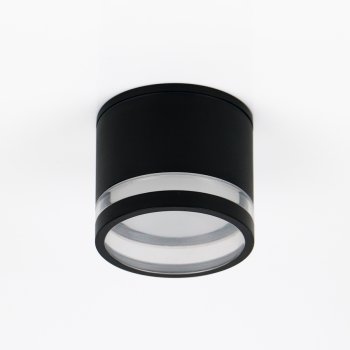 Точечный накладной светильник General Купол черный GX53 D90x70 IP65 (50)