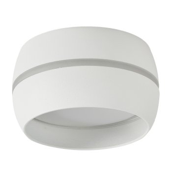 Точечный накладной светильник General Чаша с боковым рассеивателем белый GX53 D90х50/80 (50)