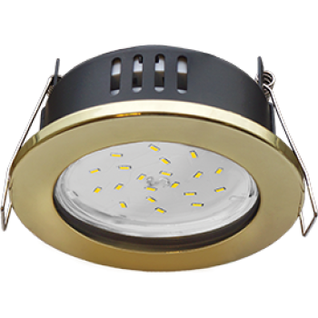 Светильник точечный GX53 IP65 золото Ecola H9 98х55