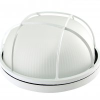 Светильник Е27 герметичный НПБ1102 100Вт D240x117мм IP54 решётка TDM белый (6)