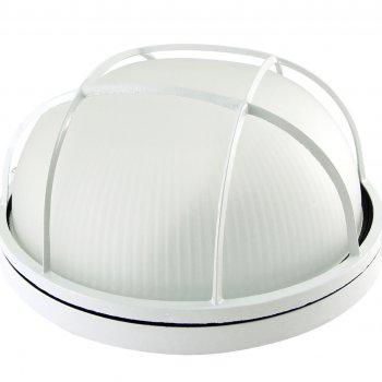 Светильник Е27 герметичный НПБ1102 100Вт D240x117мм IP54 решётка TDM белый (6)