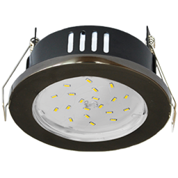 Светильник точечный GX53 IP65 черный хром  Ecola H9 98х55