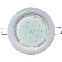 Светильник точечный GX53 белый Ecola DGX5315 легкий (100)