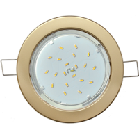 Светильник точечный GX53 золото Ecola DGX5315 легкий (10/100)