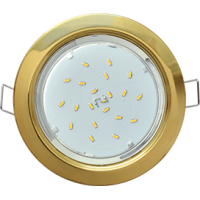 Светильник точечный GX53 золото Ecola H4 к+ (10/50)