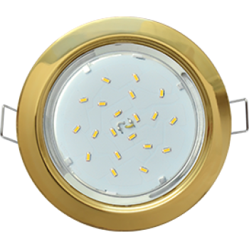 Светильник точечный GX53 золото Ecola H4 к+ (10/50)