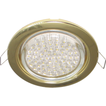 Светильник точечный GX53 золото Ecola H4 кd102  2шт/уп (2/100)