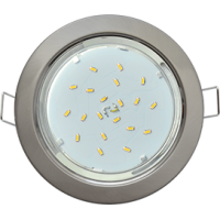 Светильник точечный GX53 сатин-хром Ecola H4 к+ (10/50)